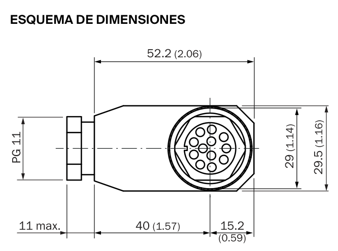 [Klever Portal:5129:021e15708300] SICK Conector hembra M26 - DOS-0612W000GA3KM0