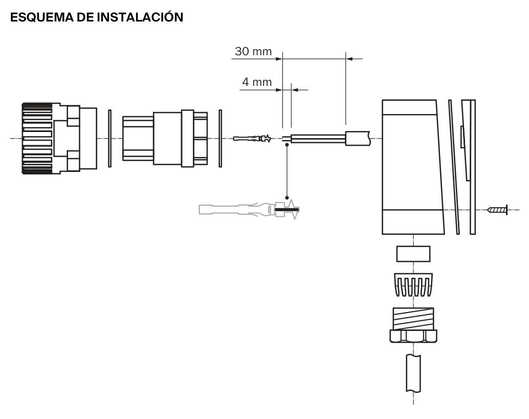 [Klever Portal:5131:270a6216a415] SICK Conector hembra M26 - DOS-0612W000GA3KM0