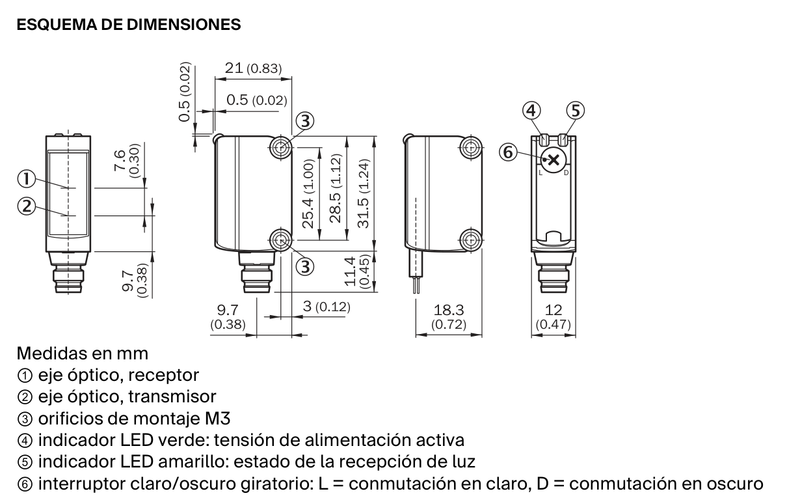 [Klever Portal:5210:498c2b99de73] SICK Sensor fotoeléctrico - GTB6-P4211
