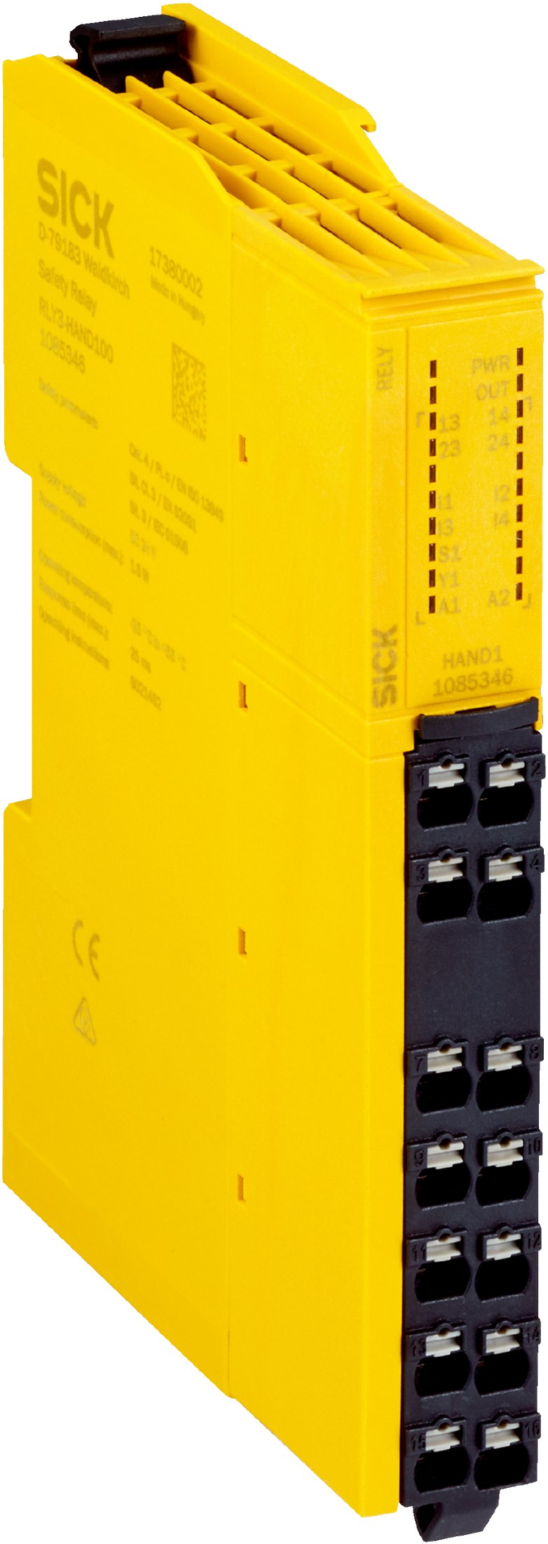 [Klever Portal:5349:2817b957bee0] SICK Relé de seguridad para mando bimanual - RLY3-HAND100 · Imagen principal