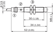 SICK Sensor inductivo - IME08-04NPOZW2S