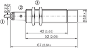 SICK Sensor inductivo - IME18-08NPSZW2S