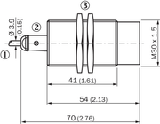 SICK Sensor inductivo - IME30-38NPSZW2S