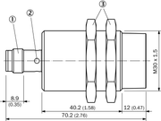 SICK Sensor inductivo - IMX30-50NPSZC0S