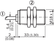 SICK Sensor inductivo - IM18-05B-N-ZW0