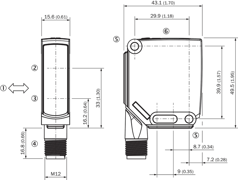 [Klever Portal:5890:13526e76e36d] SICK Sensor láser - WTB12L-24161A20A00