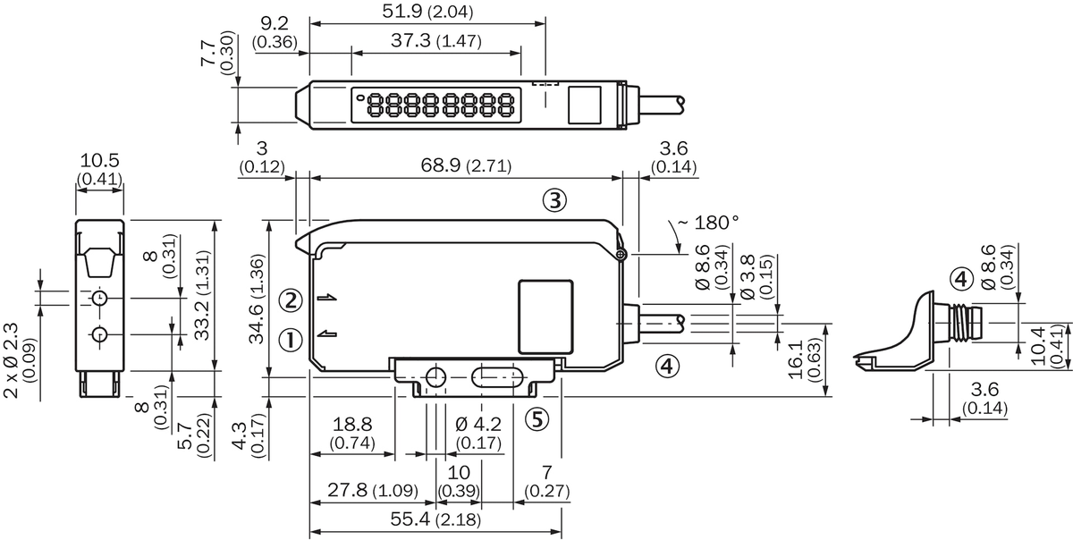 [Klever Portal:5967:dcca66f005bb] SICK Amplificador de fibra óptica - WLL180T-M432