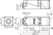 SICK Sensor inductivo - IQ40-20BPPKC0S