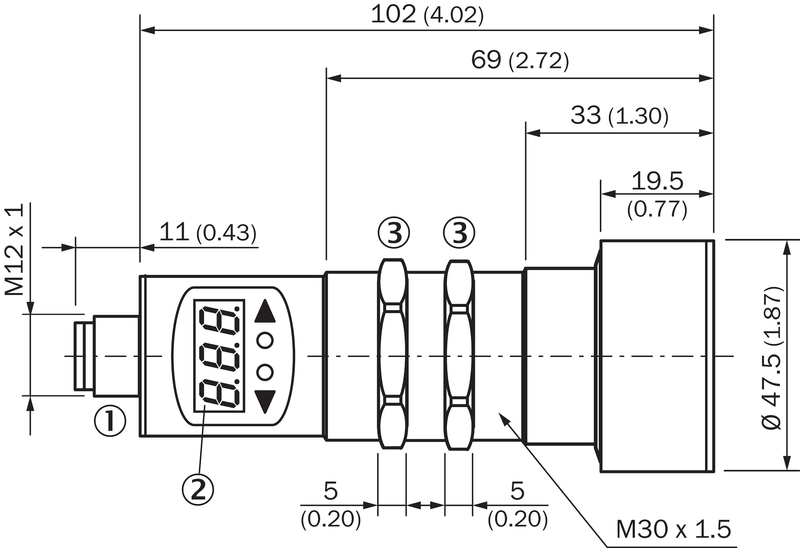 [Klever Portal:6095:0049d69eaace] SICK Sensor ultrasónico - UM30-214111