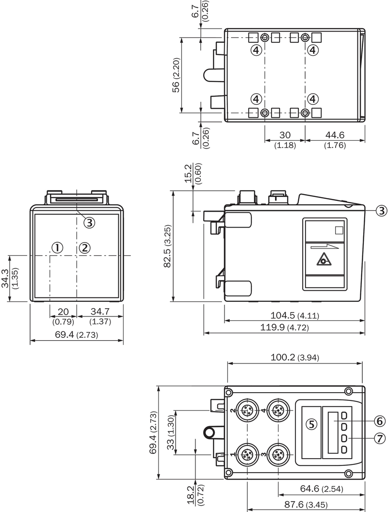 [Klever Portal:6140:95d934508c63] SICK Sensor láser de distancia - DL100-22AA2110