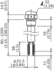 SICK Sensor de nivel - LFV230-XASGBTPM0750