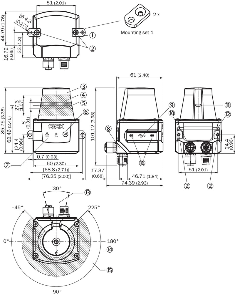 [Klever Portal:6330:c6a7d48317a7] SICK Sensor 2D-LiDAR - TiM571-2050101