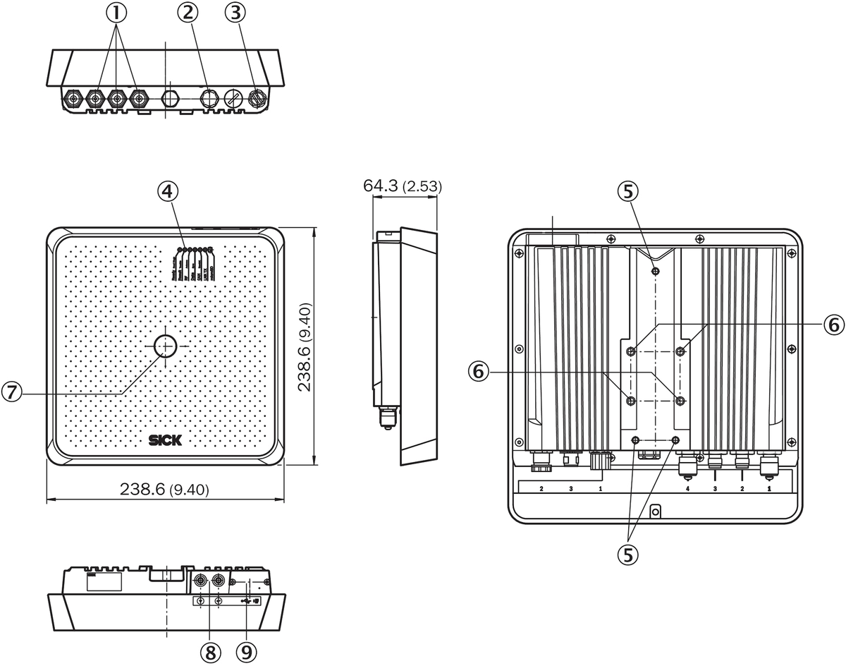[Klever Portal:6435:a2d4dbb3b1d4] SICK Lector y escritor RFID UHF - RFU630-13104