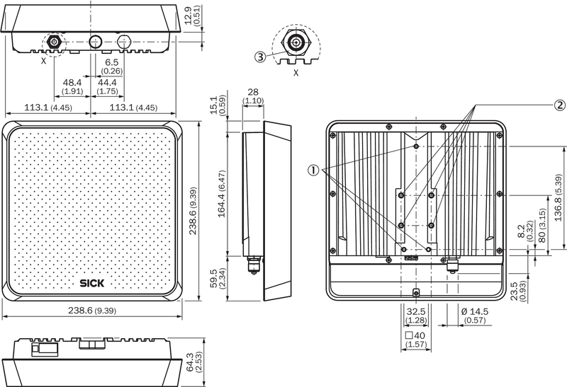 [Klever Portal:6442:b61d80a1107b] SICK Antena RFID UHF - RFA630-001