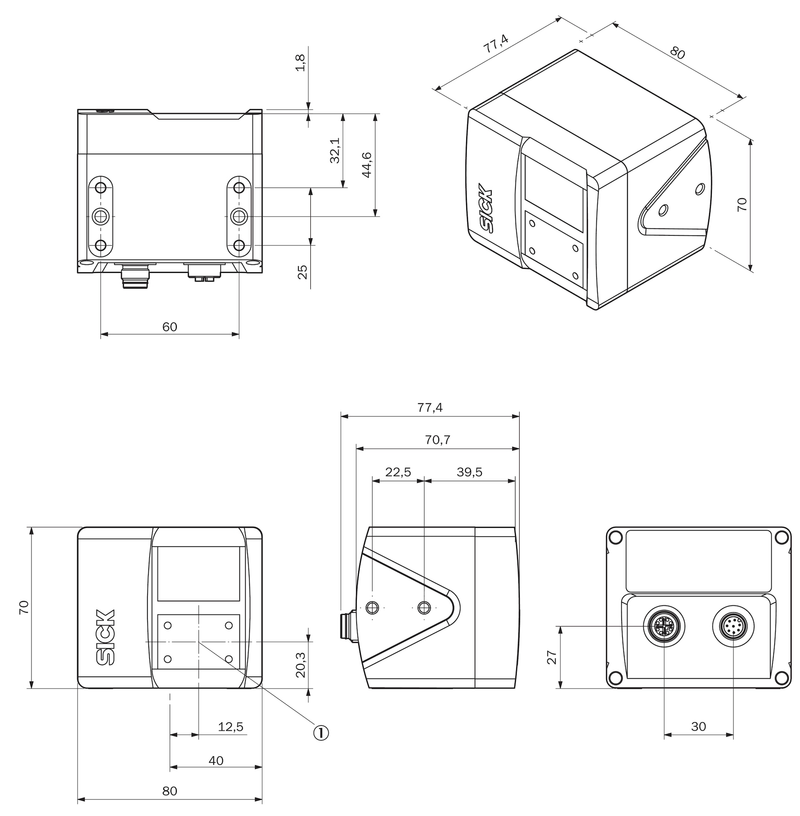 [Klever Portal:6485:777f40389f30] SICK Cámara 3D de seguridad - V3SA2-ABBABBAAN1
