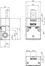 SICK Interruptor de seguridad electromecánico - i16-SA113