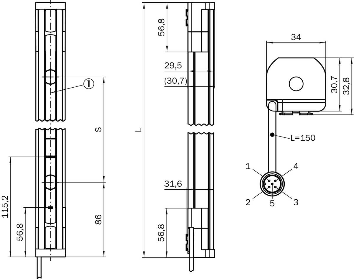 [Klever Portal:6660:59bc2e35451b] SICK Emisor de barrera de seguridad - M4C-SA0340HA10
