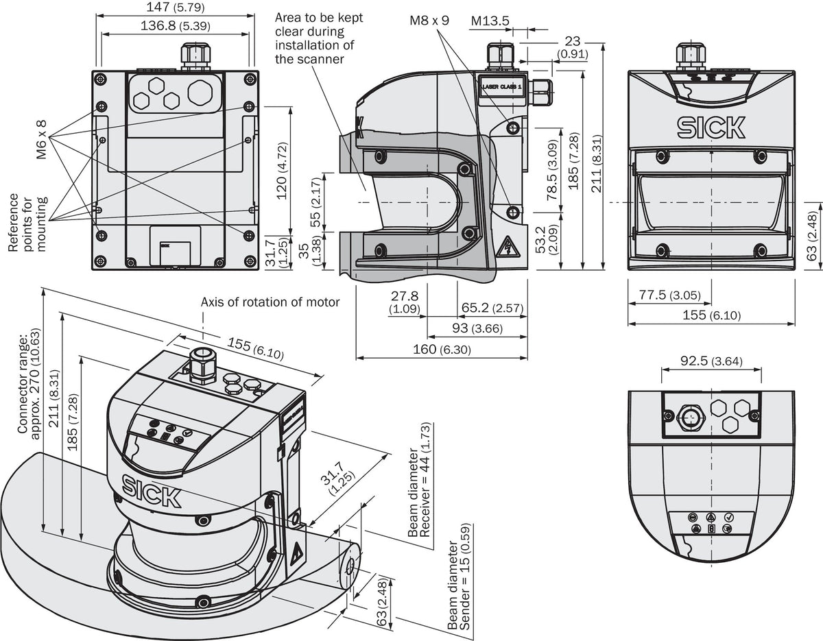 [Klever Portal:6725:fb4381873b03] SICK Escáner láser de seguridad - S30A-7021EK