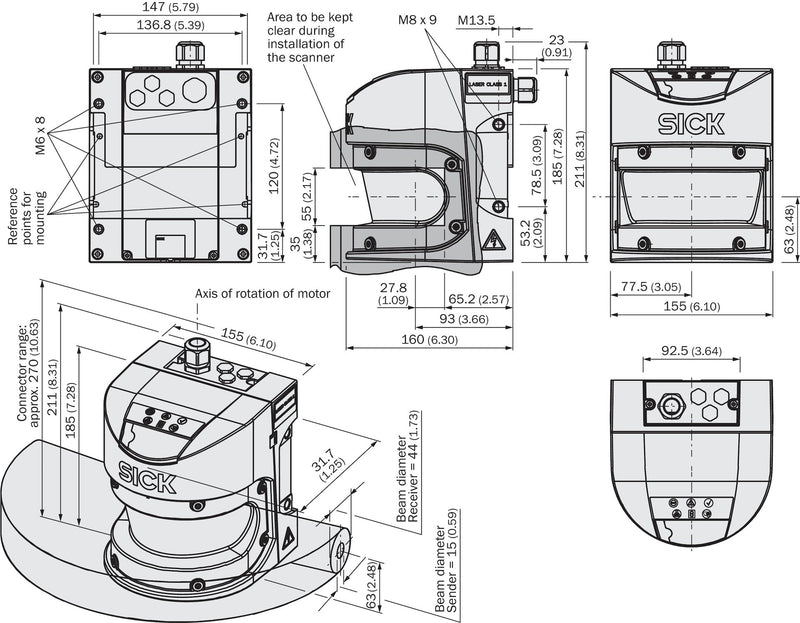 [Klever Portal:6725:fb4381873b03] SICK Escáner láser de seguridad - S30A-7021EK