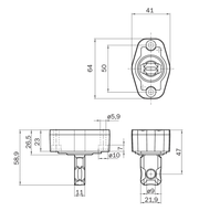 SICK Accionador flexible - FXL1-AF1