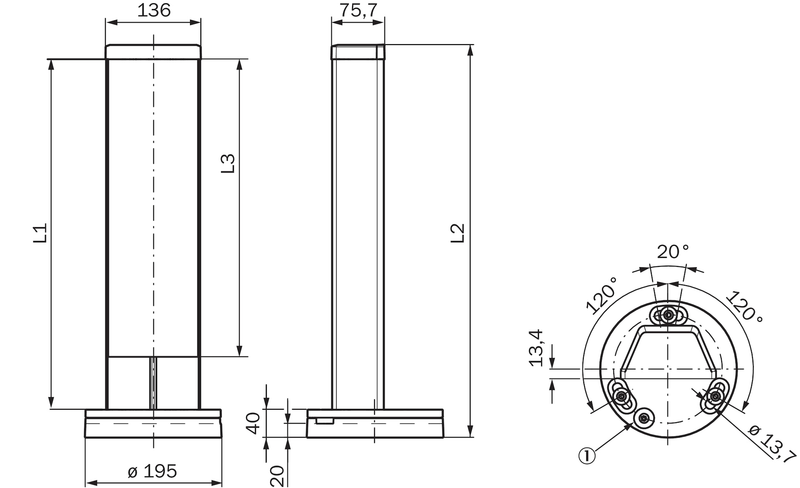 [Klever Portal:6785:cbf1212dc107] SICK Columna de espejo - PM4-A119110000000