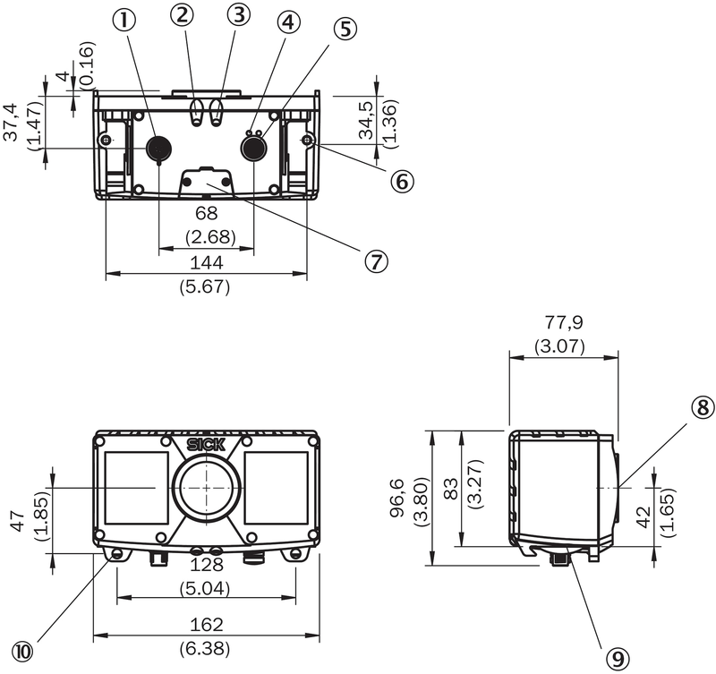 [Klever Portal:6845:3302e4dd609f] SICK Sensor de visión 3D Visionary-T - V3S140-2AABAAB