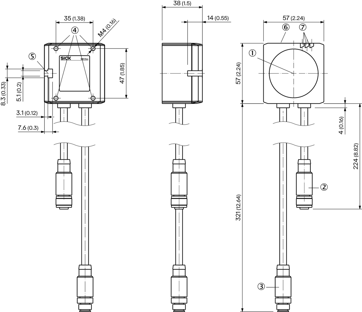 [Klever Portal:6852:cfc8e0a51450] SICK Cámara industrial sensingCam SEC310 - SEC310-A2G99DZ1ZZZ