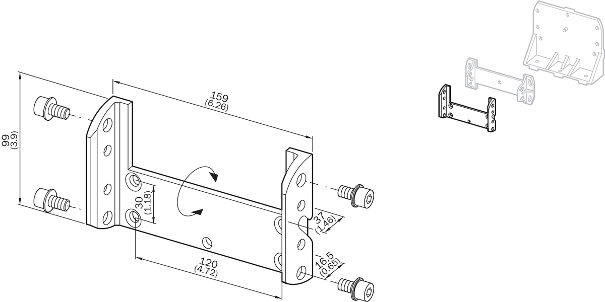 [Klever Portal:6886:5e95940c389a] SICK Soporte para S3000 - Kit de fijación 1