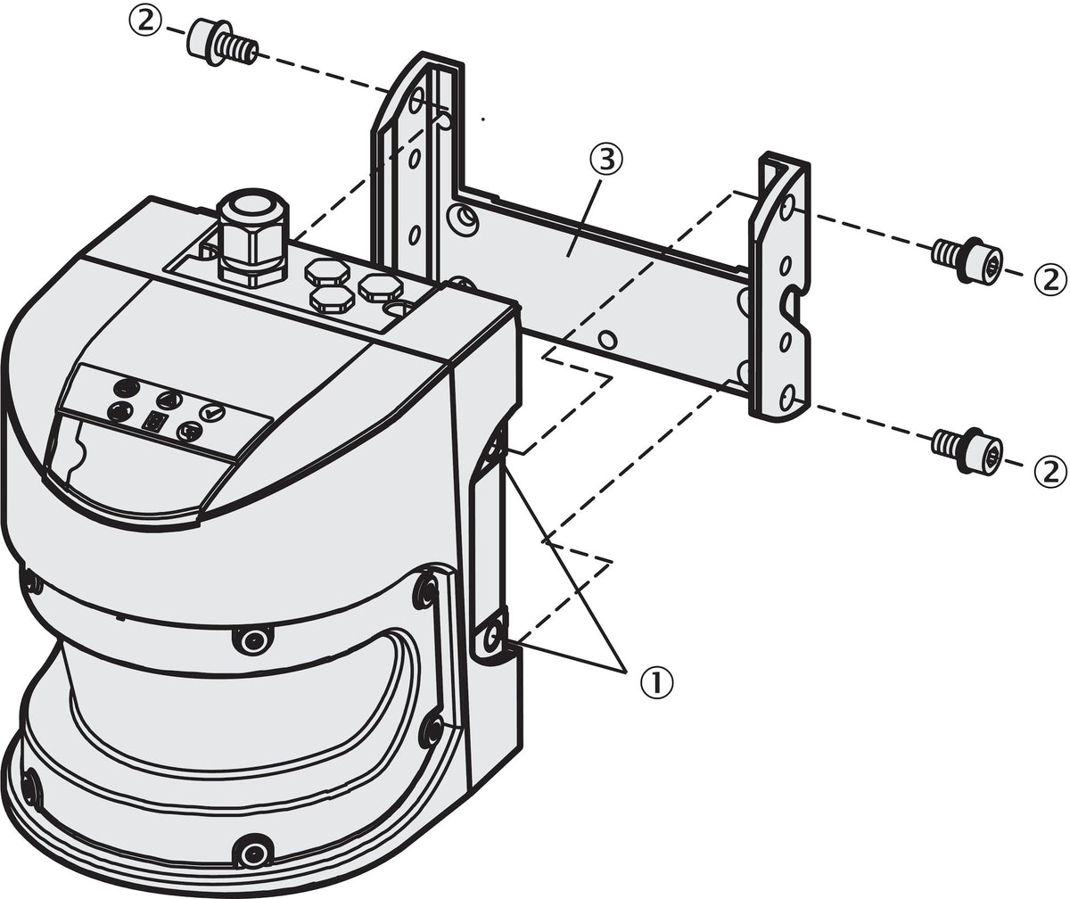 [Klever Portal:6887:8bf97b13a4ff] SICK Soporte para S3000 - Kit de fijación 1