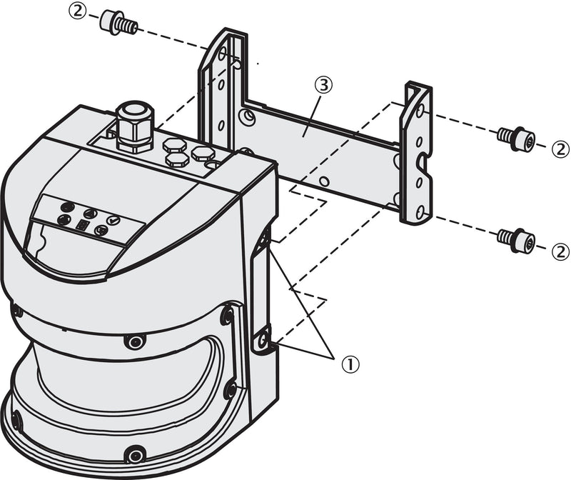 [Klever Portal:6887:8bf97b13a4ff] SICK Soporte para S3000 - Kit de fijación 1