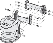 SICK Soporte ajustable para S3000 - Kit de fijación 2