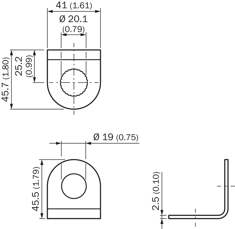 [Klever Portal:6910:bab5a4104b01] SICK Placa de fijación universal - BEF-KHS-N06
