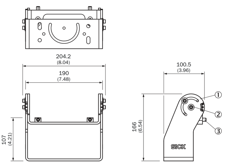 [Klever Portal:6950:bb8737cfb1d5] SICK Kit de montaje para Visionary - Kit de fijación 2077710