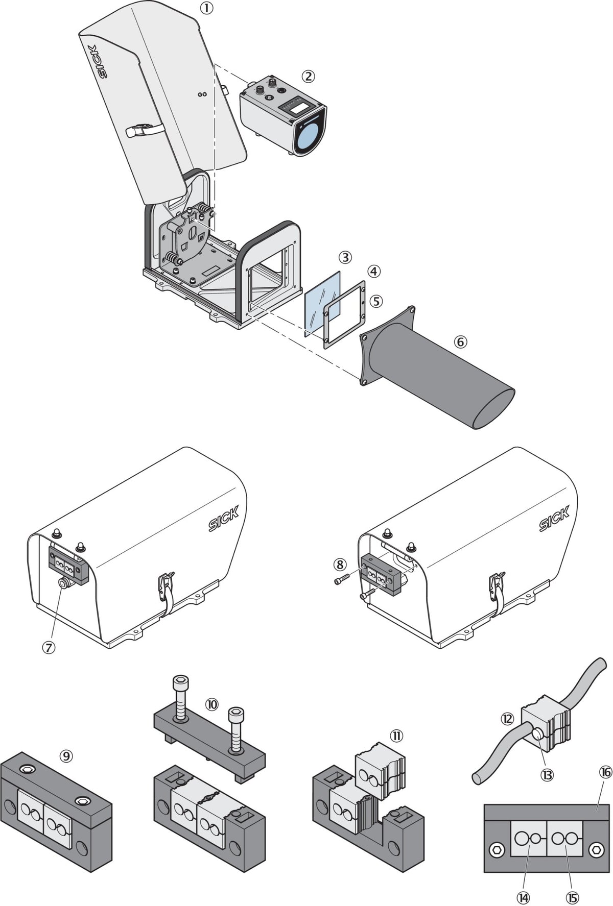 [Klever Portal:6976:8a2c21969c47] SICK Carcasa de protección para Dx1000 - Heavy Duty 2087691