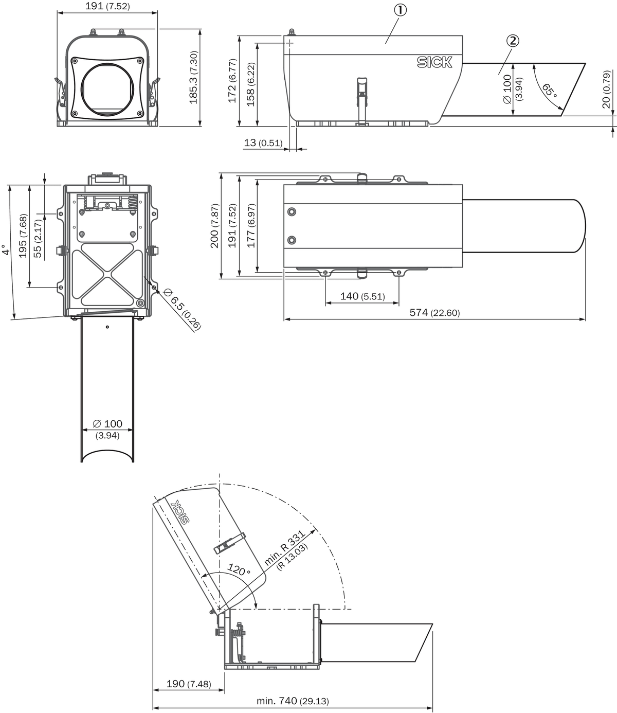 [Klever Portal:6982:28e733e5f4dd] SICK Tubo protector contra polvo - Tubo Heavy Duty 2087694