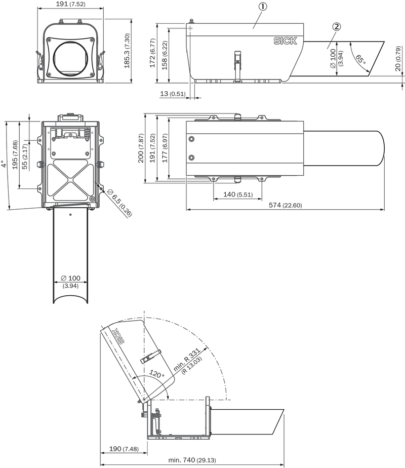 [Klever Portal:6982:28e733e5f4dd] SICK Tubo protector contra polvo - Tubo Heavy Duty 2087694