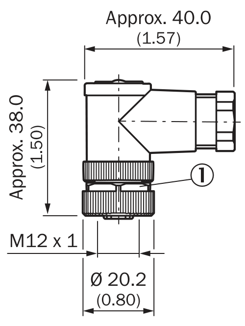 [Klever Portal:7070:9794cd94e042] SICK Conector hembra M12 de 5 polos acodado - DOS-1205-W