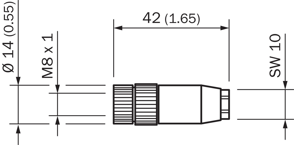 [Klever Portal:7075:944a5f1b52dc] SICK Conector hembra M8 de 4 polos recto - DOS-0804-G