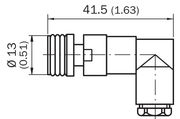 SICK Conector hembra M8 de 4 polos acodado - DOS-0804-W