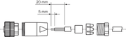 SICK Conector hembra M12 de 4 polos recto - DOS-1204-GX