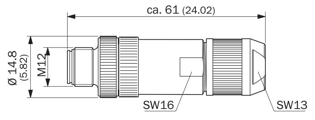 [Klever Portal:7105:49342afec6ae] SICK Conector macho M12 Ethernet de 4 polos - STE-1204-GE01