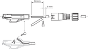 SICK Conector RJ45 Ethernet PROFINET de 4 polos - STE-0J04-GZ