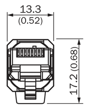SICK Conector RJ45 Ethernet PROFINET de 4 polos - STE-0J04-GZ