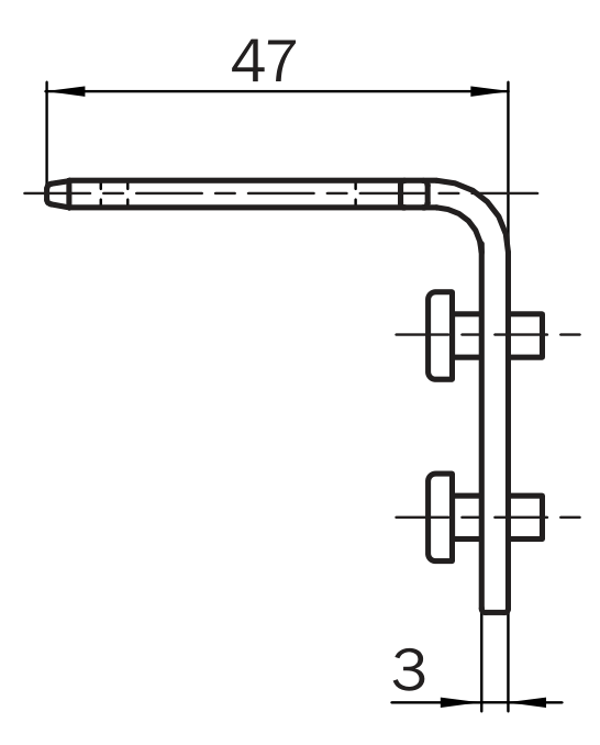 [Klever Portal:7130:c2b1f0bfb9e3] SICK Accionador acodado rígido con marcha en inercia para i10 Lock - iE10-A4