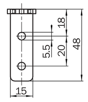 SICK Accionador acodado rígido con marcha en inercia para i10 Lock - iE10-A4