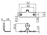 SICK Accionador recto rígido para i14 Lock - iE14-S1
