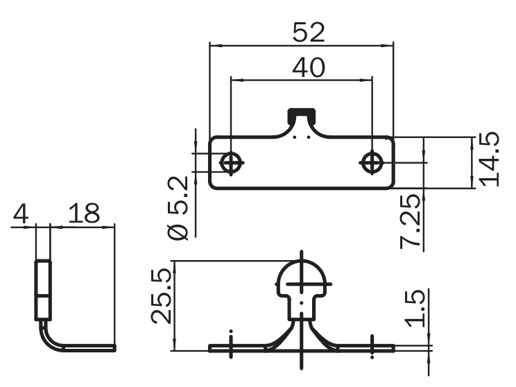 [Klever Portal:7135:c3e044b03ac9] SICK Accionador recto rígido para i14 Lock - iE14-S1