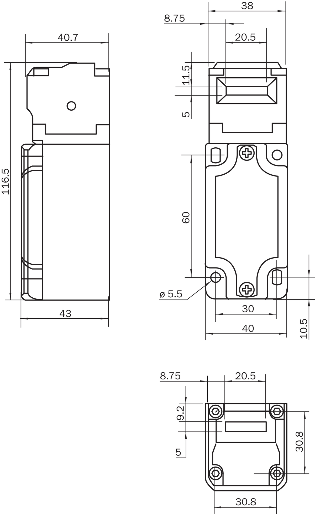 [Klever Portal:7150:4f7305aeb0ec] SICK Interruptor de seguridad electromecánico i110S - i110-SA223