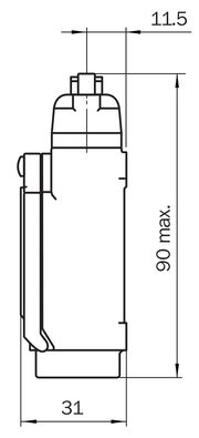 SICK Interruptor de seguridad electromecánico i10P - i10-PA213