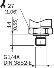 SICK Sensor de presión relativa PBS plus 0 a 10 bar - PBS2-RB010SG1SSDQ5A0Z